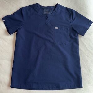 Navy Figs Scrub Top